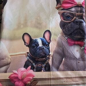 Chic French Bulldog Print Pet Blanket